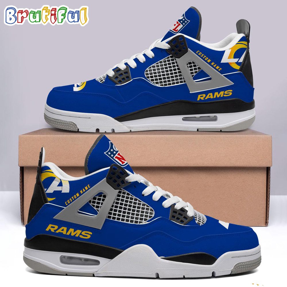 JWFancy Los Angeles Rams AJ4 Sneakers Shoes For Men And Women
