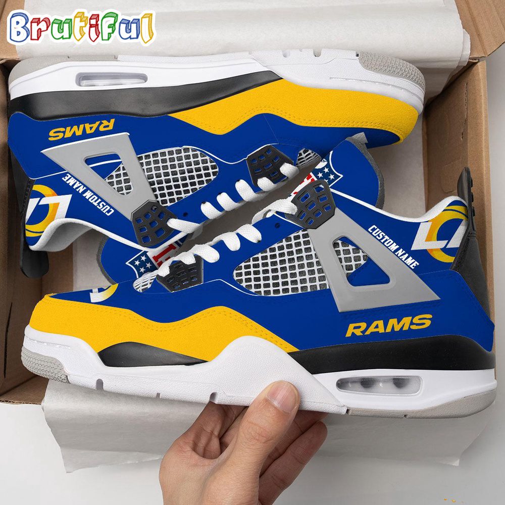 JWFancy Los Angeles Rams AJ4 Sneakers Shoes For Men And Women