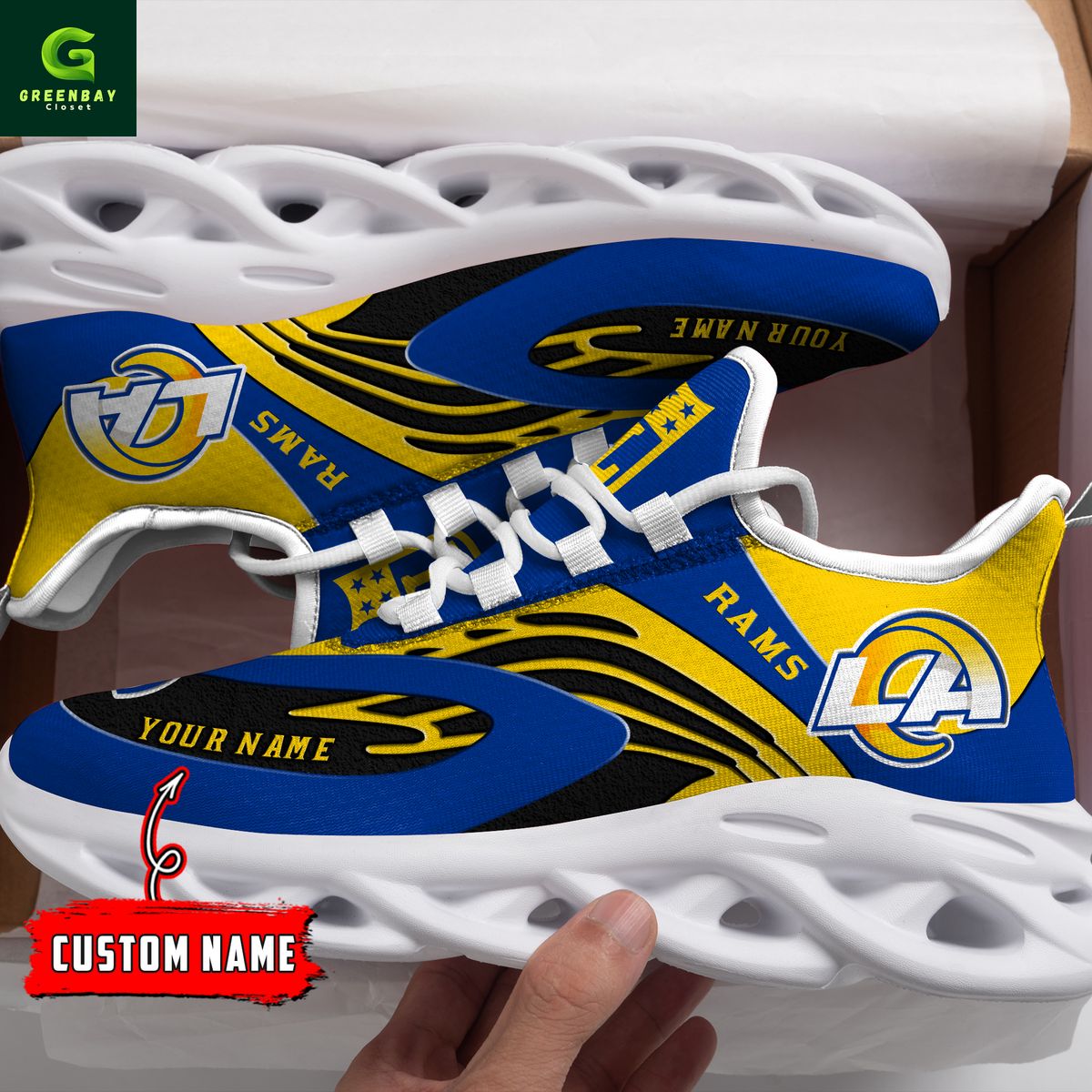 JWFancy Los Angeles Rams Max Soul Shoes Sneakers For Men And Women