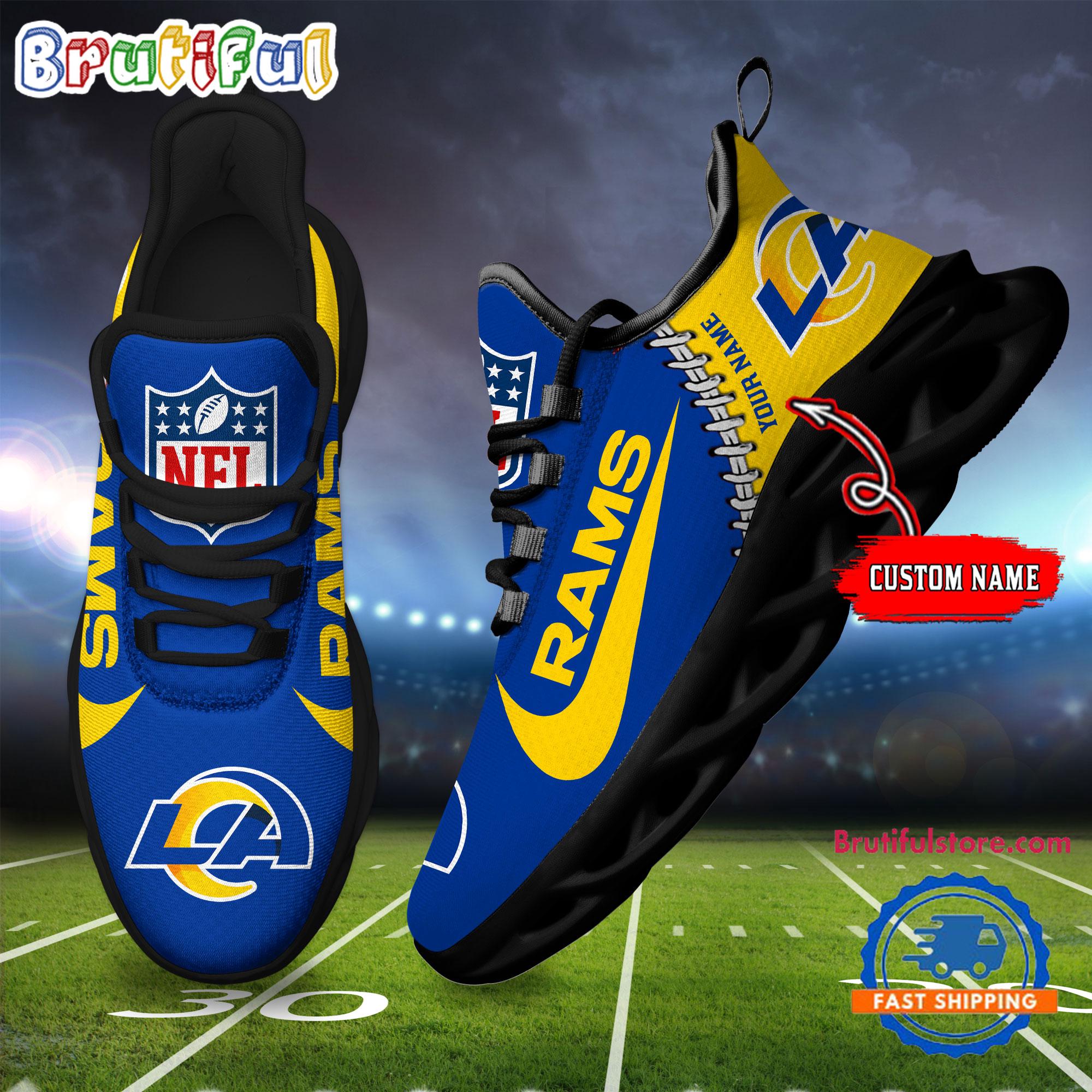 JWFancy Los Angeles Rams Max Soul Shoes Sneakers For Men And Women