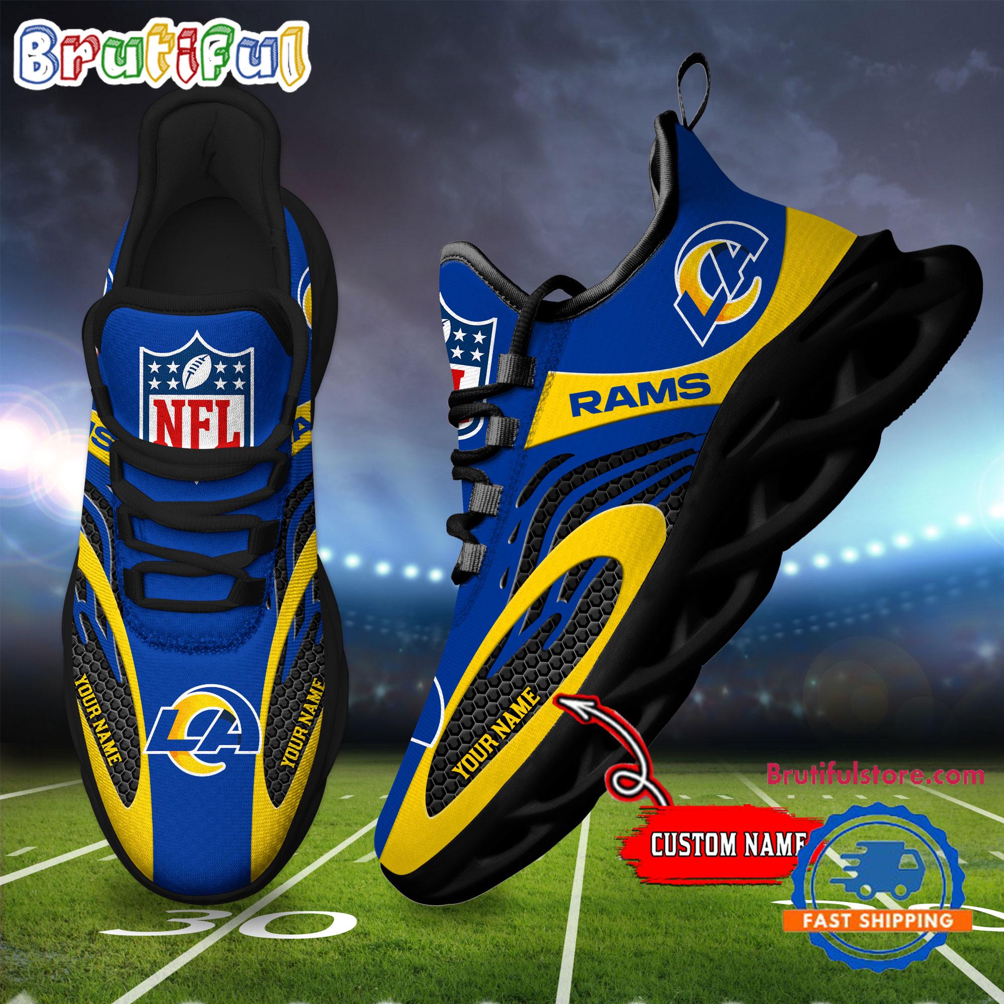 JWFancy Los Angeles Rams Max Soul Shoes Sneakers For Men And Women