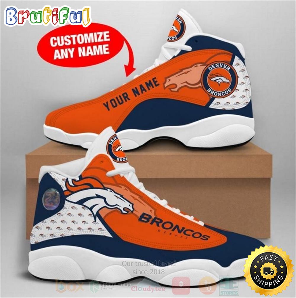 JWFancy Los Denver Broncos AJ13 Sneakers Shoes For Men And Women
