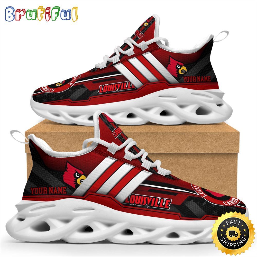 JWFancy Louisville Cardinals Max Soul Shoes Sneakers For Men And Women