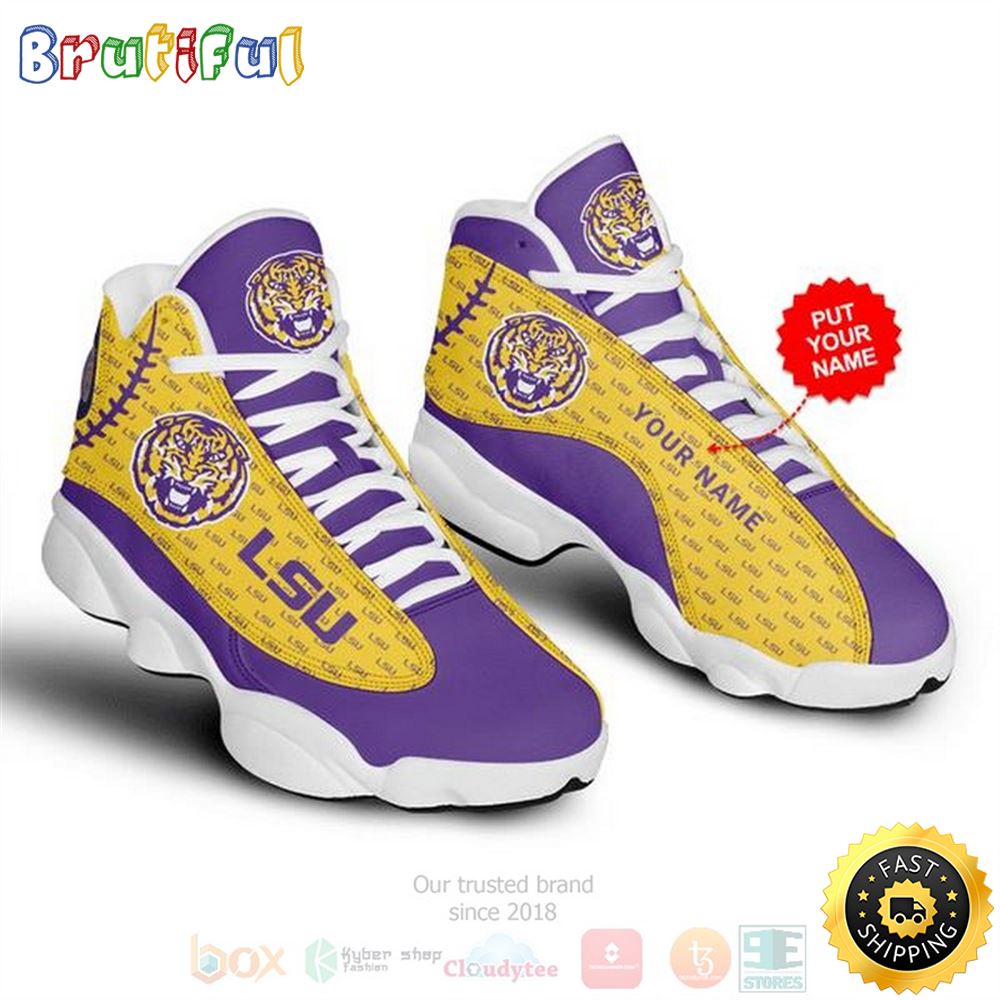 JWFancy Lsu Tigers AJ13 Sneakers Shoes For Men And Women