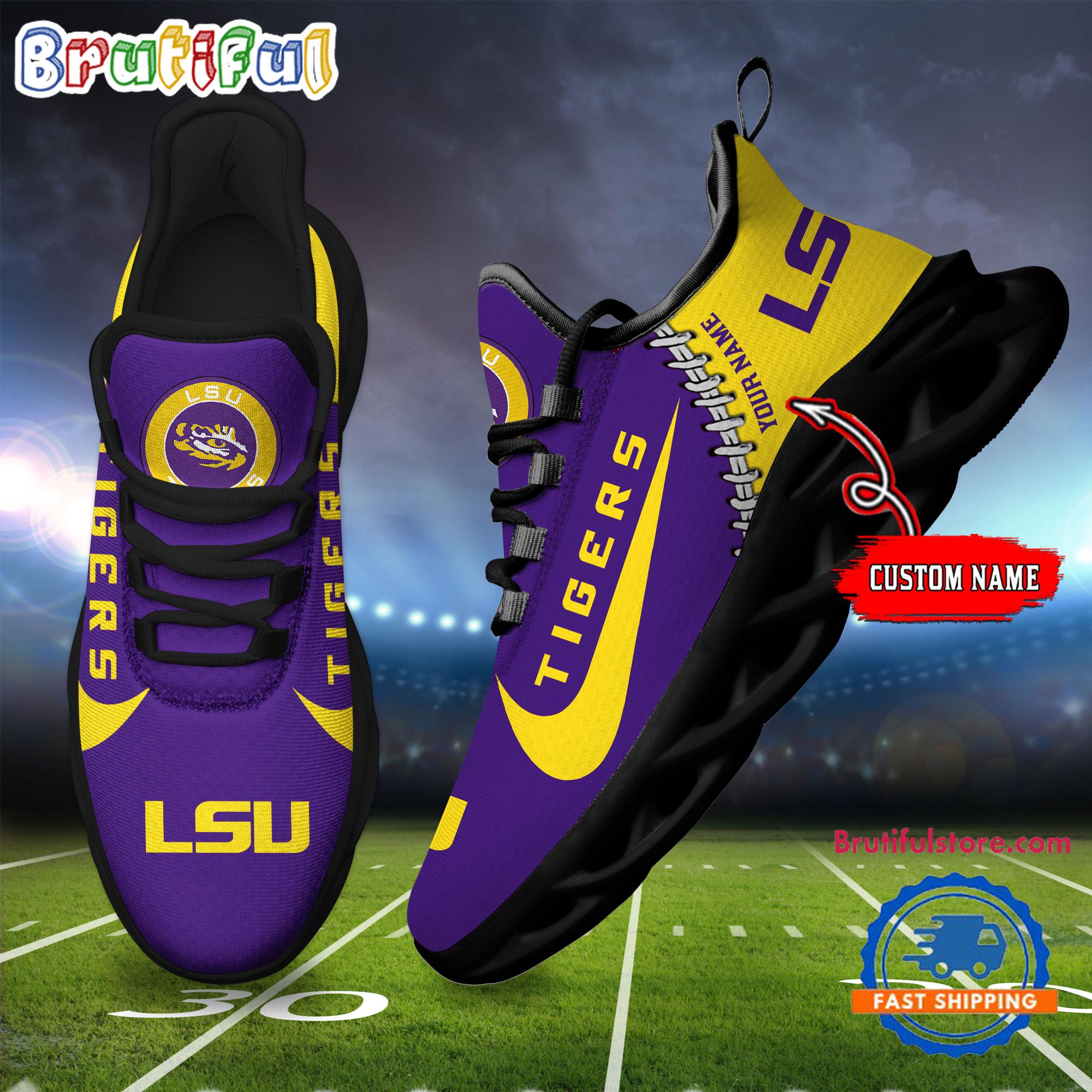 JWFancy LSU Tigers Max Soul Shoes Sneakers For Men And Women