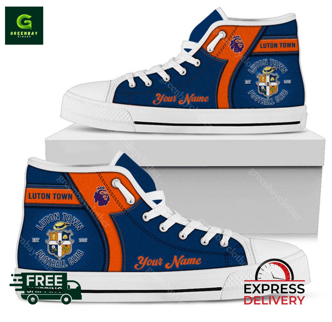 JWFancy Luton Town F.C High Top Canvas Sneakers Shoes For Men And Women