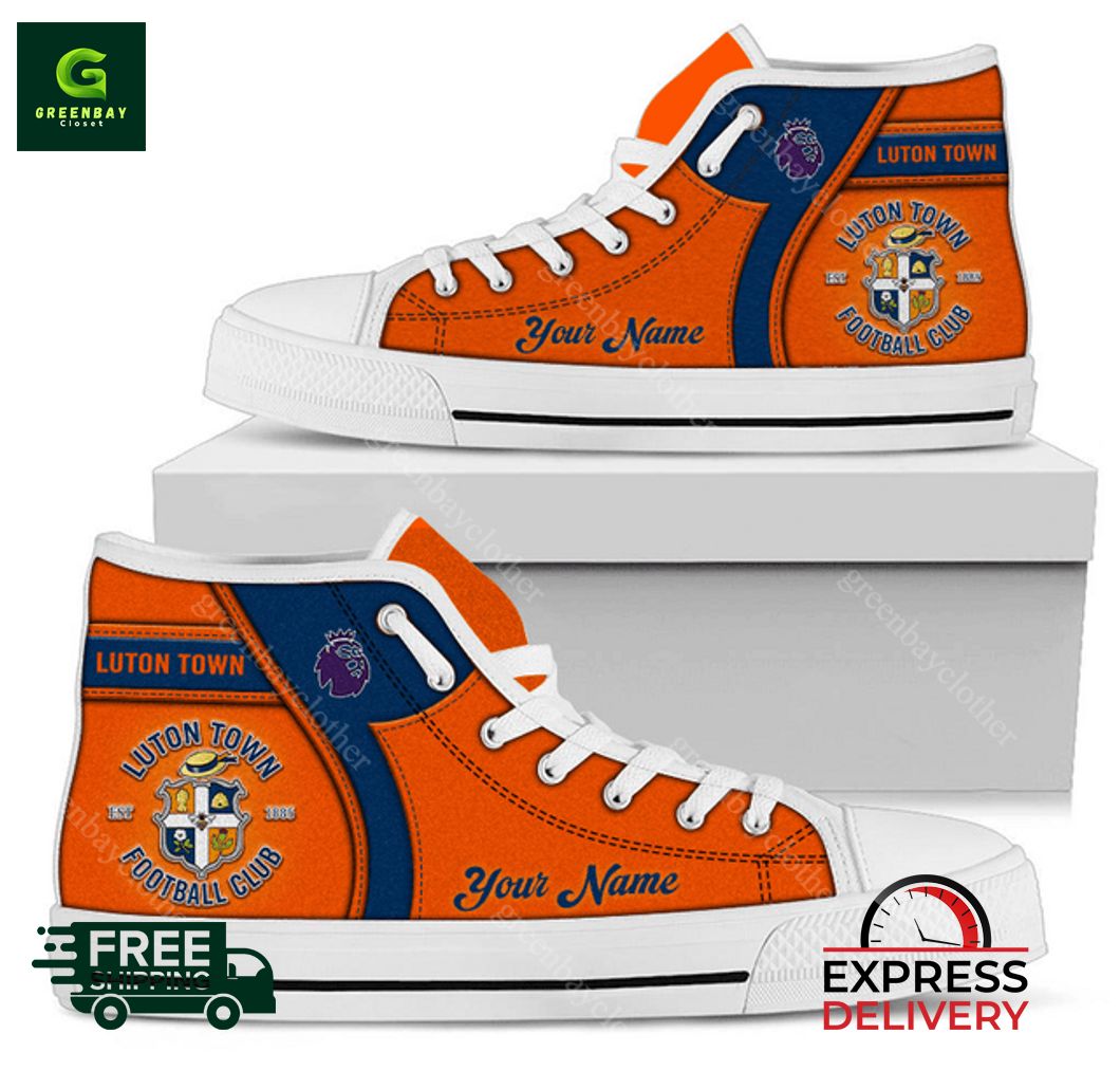 JWFancy Luton Town F.C High Top Canvas Sneakers Shoes For Men And Women