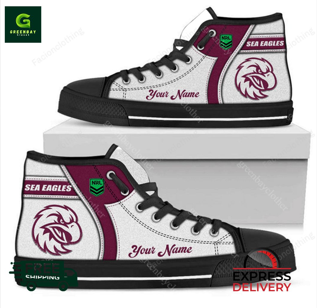 JWFancy Manly Warringah Sea Eagles High Top Canvas Sneakers Shoes For Men And Women