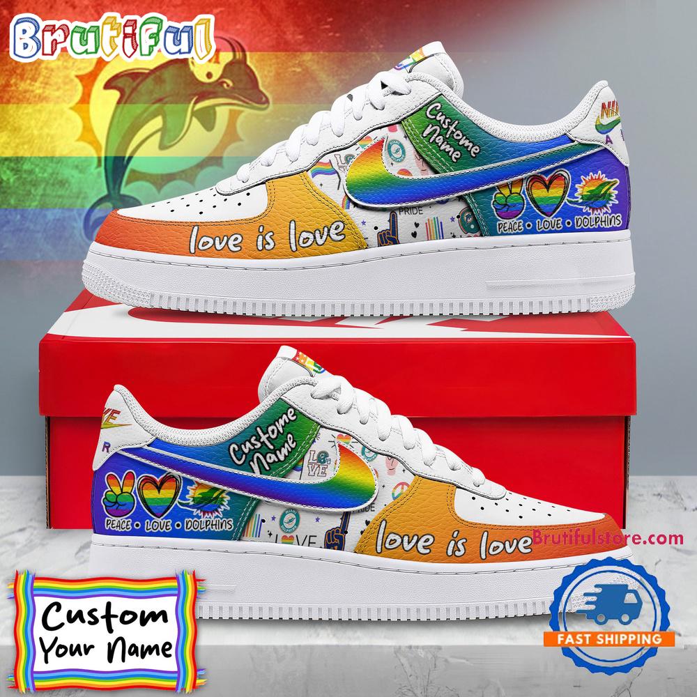 JWFancy Miami Dolphins Air Low-Top Sneakers Shoes For Men And Women