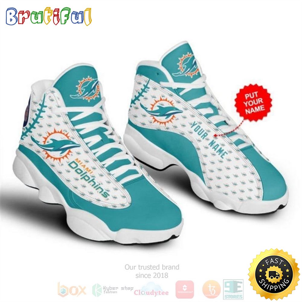 JWFancy Miami Dolphins  AJ13 Sneakers Shoes For Men And Women