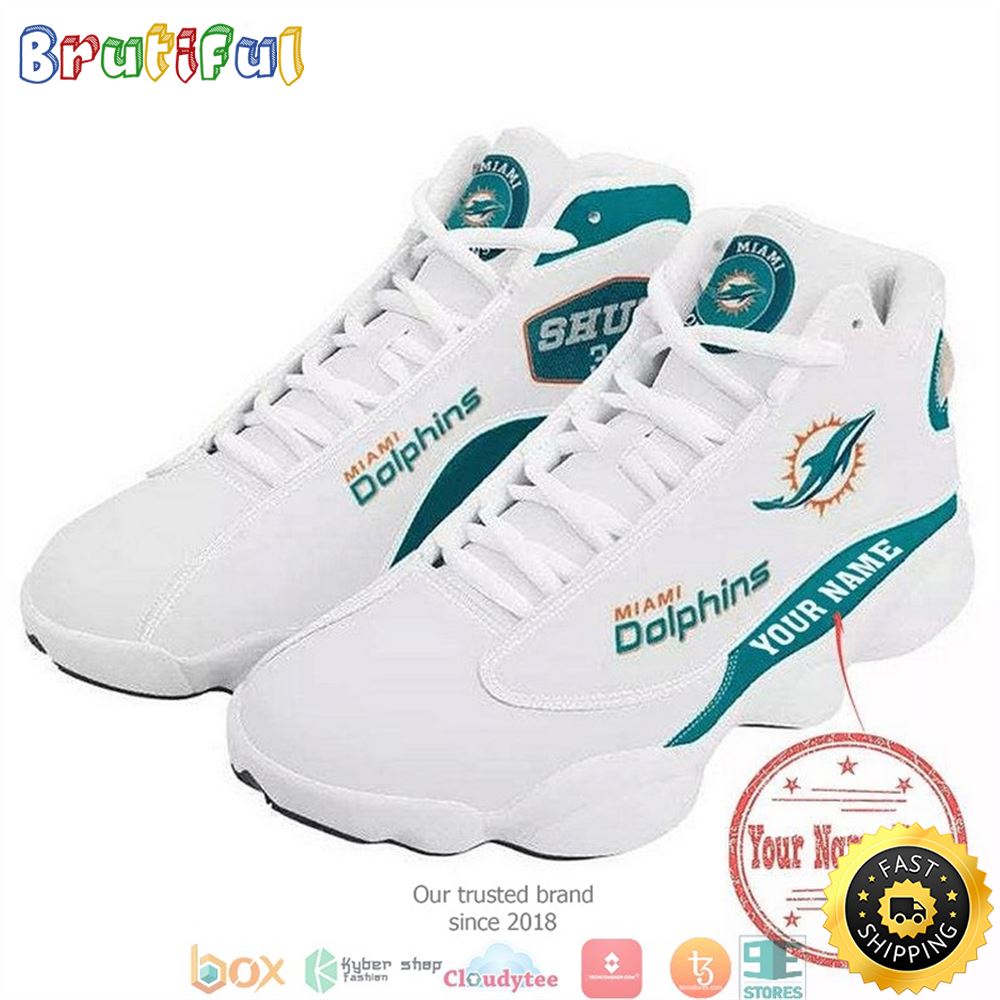 JWFancy Miami Dolphins  AJ13 Sneakers Shoes For Men And Women