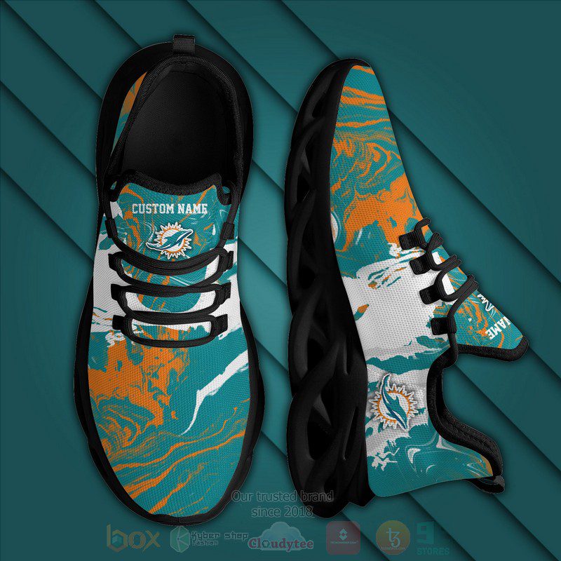 JWFancy Miami Dolphins Max Soul Shoes Sneakers For Men And Women