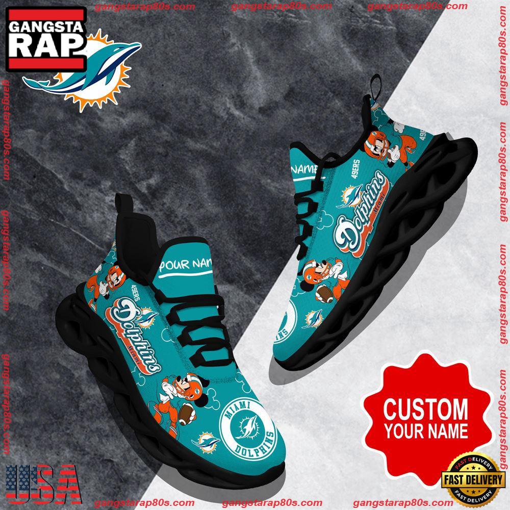 JWFancy Miami Dolphins Max Soul Shoes Sneakers For Men And Women