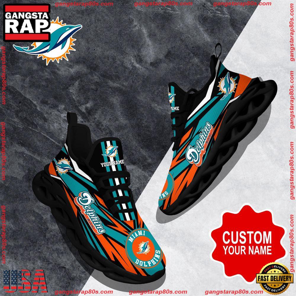 JWFancy Miami Dolphins Max Soul Shoes Sneakers For Men And Women