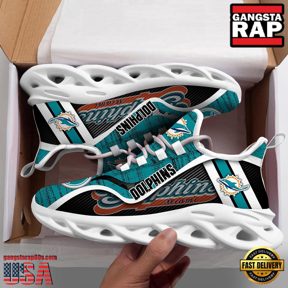 JWFancy Miami Dolphins Max Soul Shoes Sneakers For Men And Women