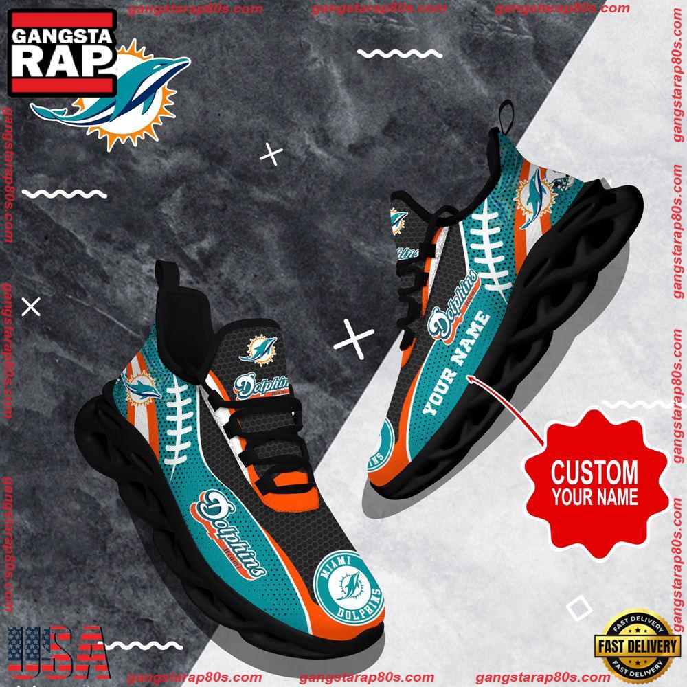 JWFancy Miami Dolphins Max Soul Shoes Sneakers For Men And Women