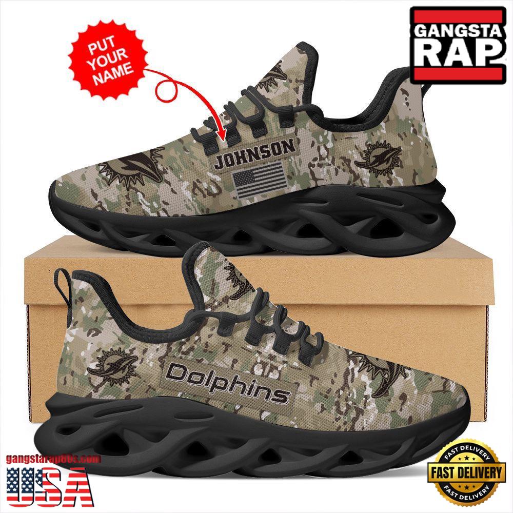 JWFancy Miami Dolphins Max Soul Shoes Sneakers For Men And Women
