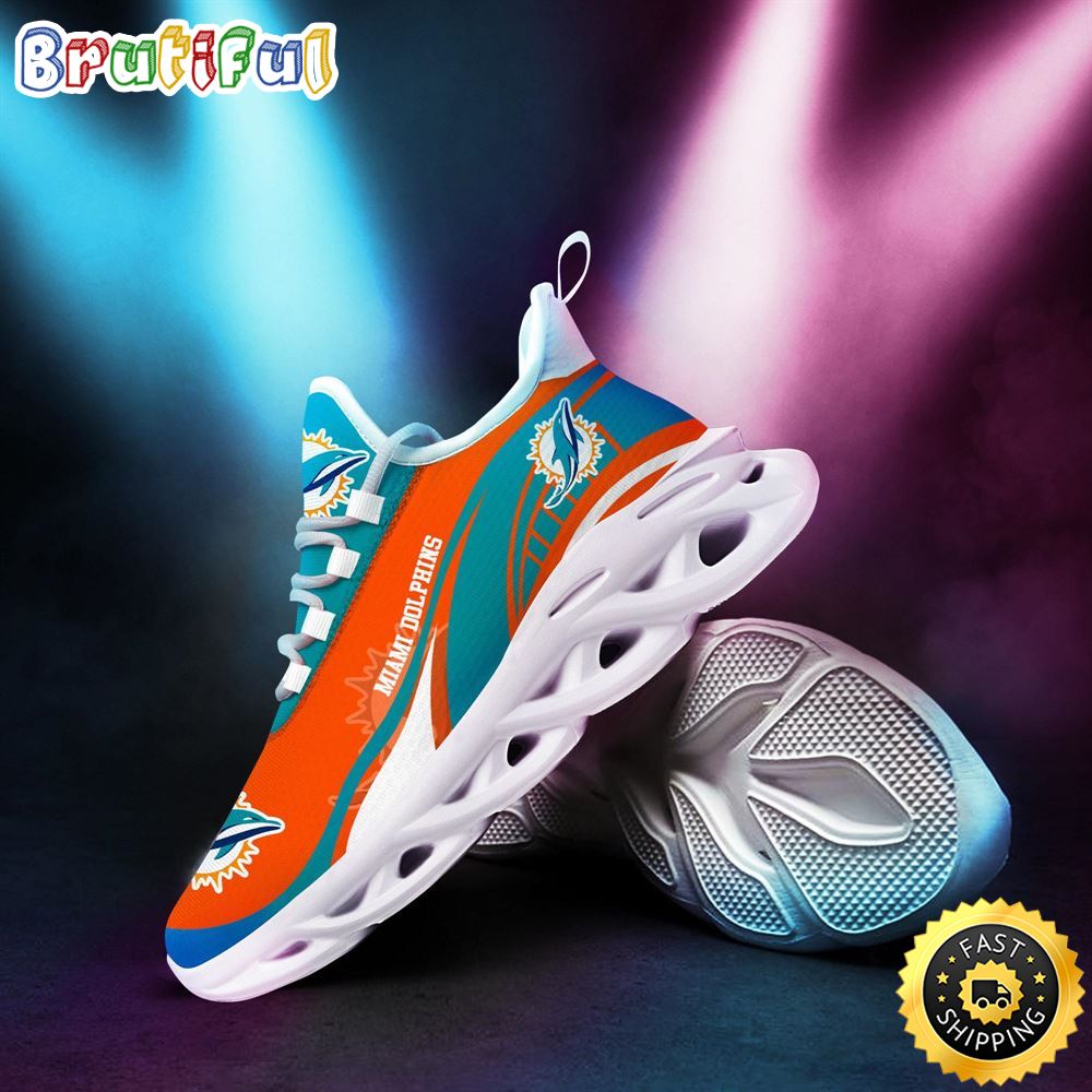 JWFancy Miami Dolphins Max Soul Shoes Sneakers For Men And Women