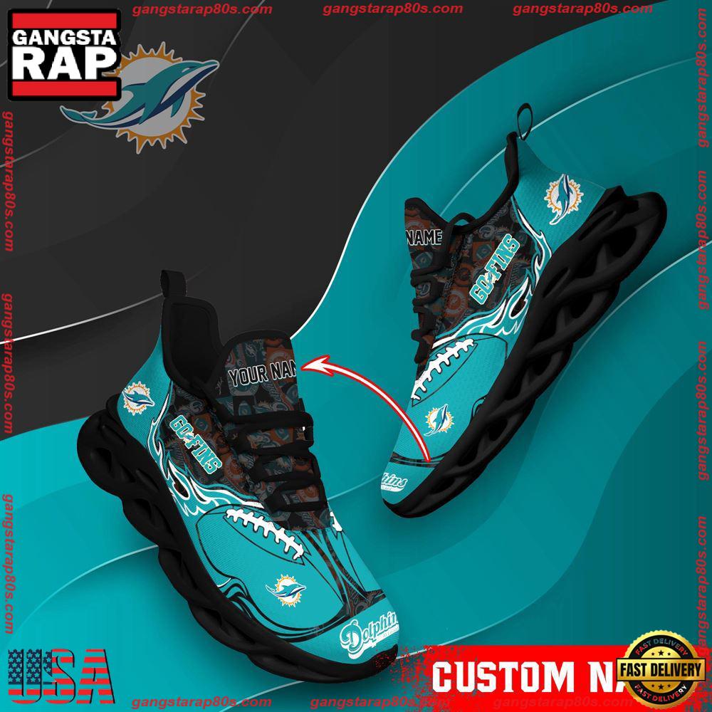 JWFancy Miami Dolphins Max Soul Shoes Sneakers For Men And Women