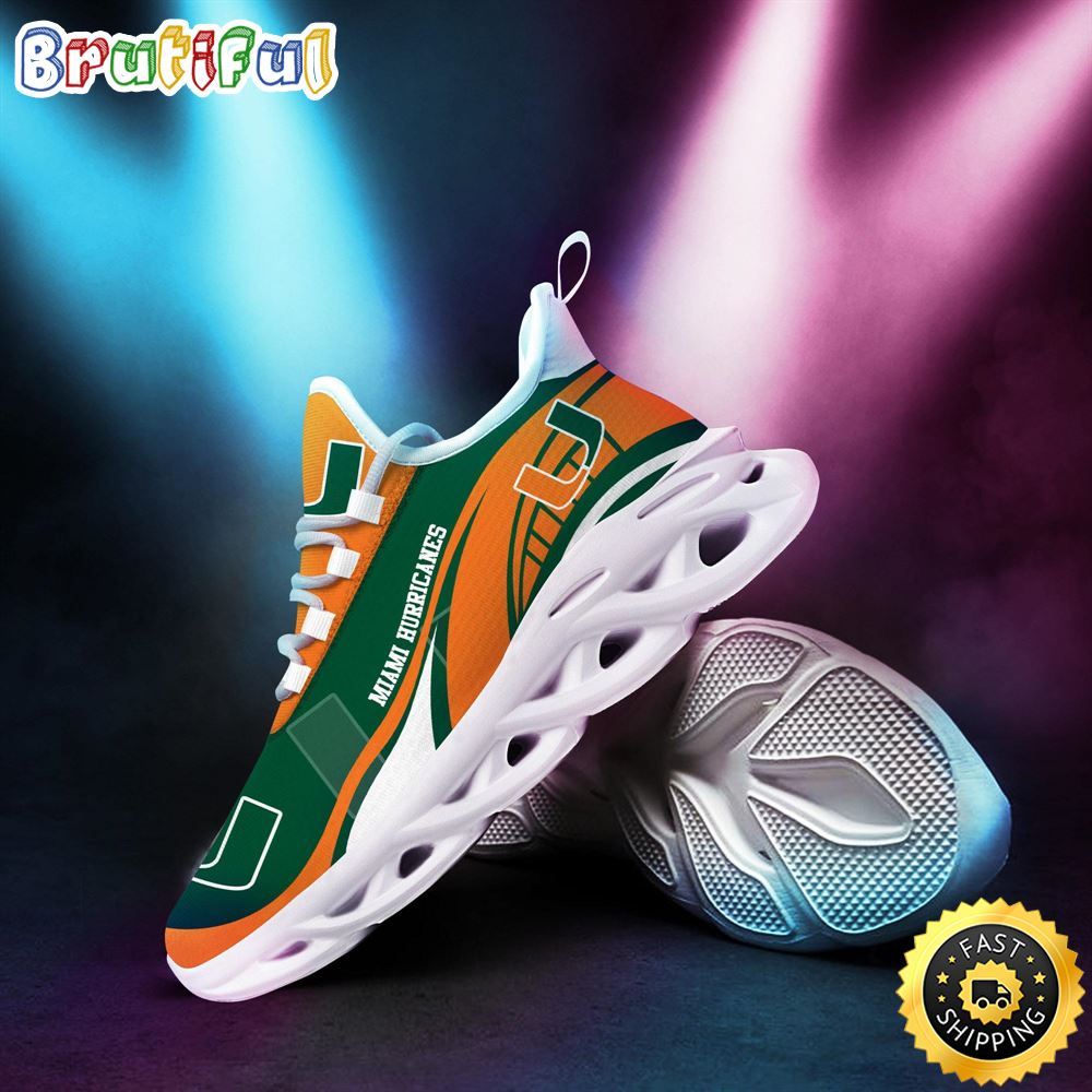 JWFancy Miami Hurricanes Max Soul Shoes Sneakers For Men And Women