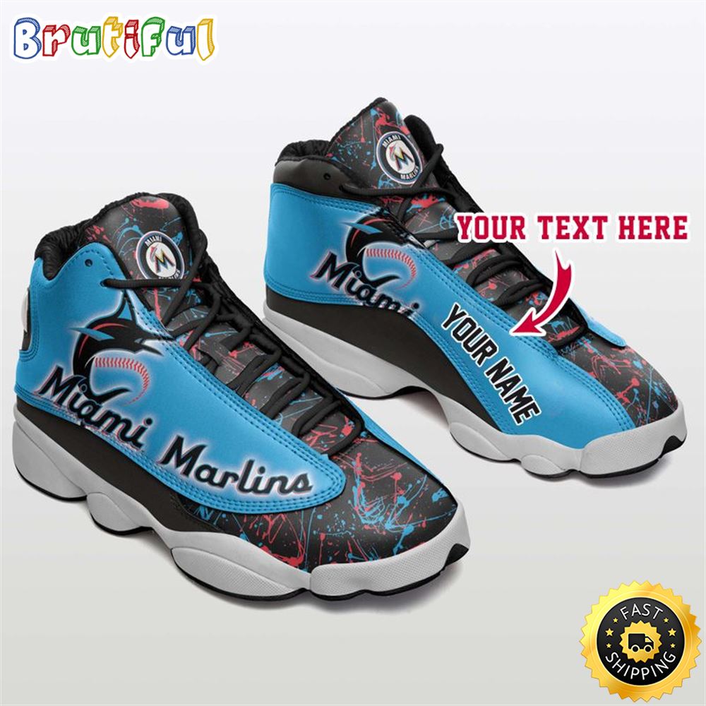 JWFancy Miami Marlins AJ13 Sneakers Shoes For Men And Women