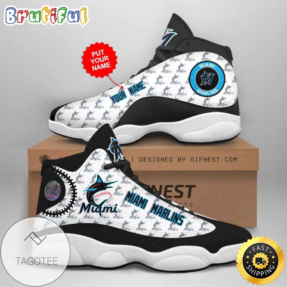 JWFancy Miami Marlins AJ13 Sneakers Shoes For Men And Women