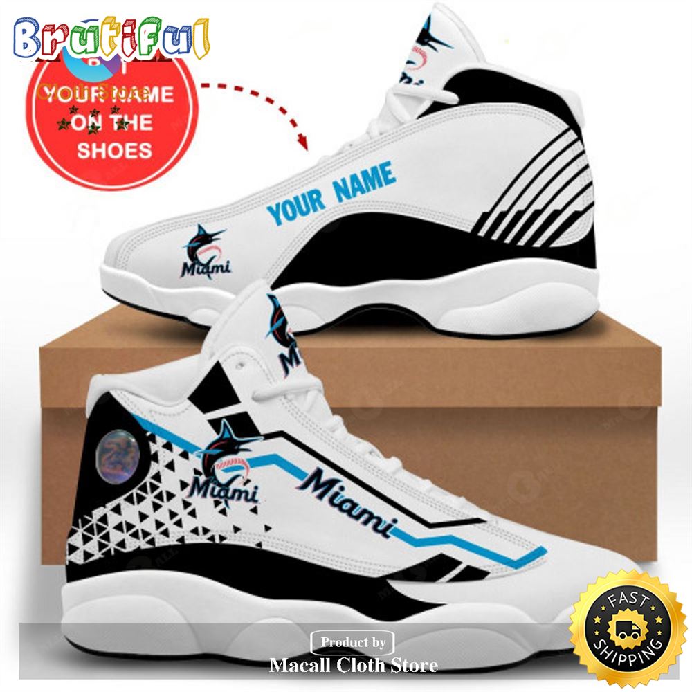 JWFancy Miami Marlins AJ13 Sneakers Shoes For Men And Women