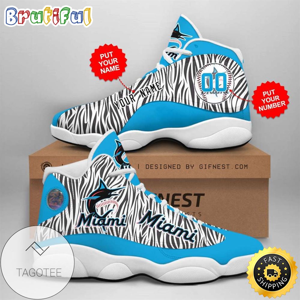 JWFancy Miami Marlins AJ13 Sneakers Shoes For Men And Women