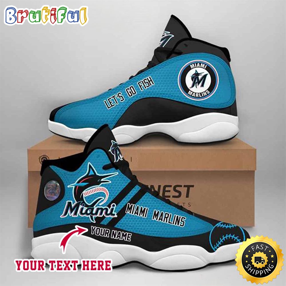 JWFancy Miami Marlins AJ13 Sneakers Shoes For Men And Women
