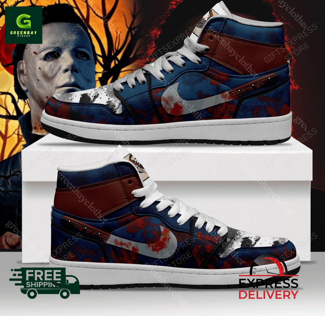 JWFancy Michael Myers AJ1 High Sneakers Shoes For Men And Women