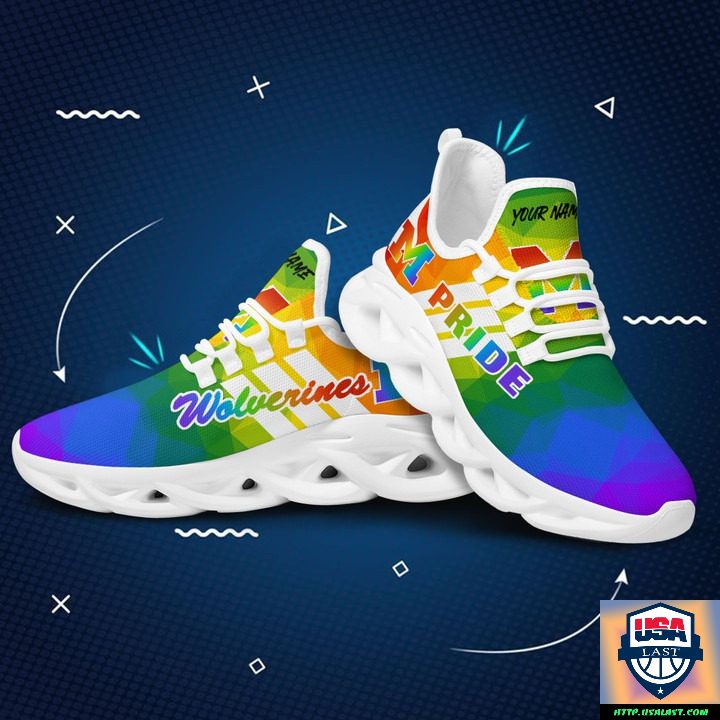 JWFancy Michigan Wolverines Max Soul Shoes Sneakers For Men And Women