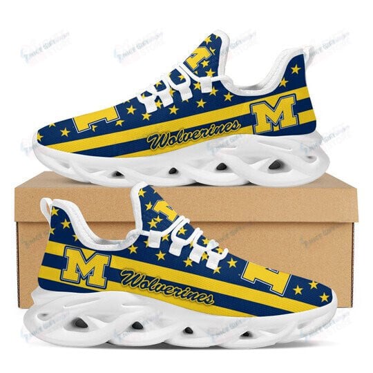 JWFancy Michigan Wolverines Max Soul Shoes Sneakers For Men And Women