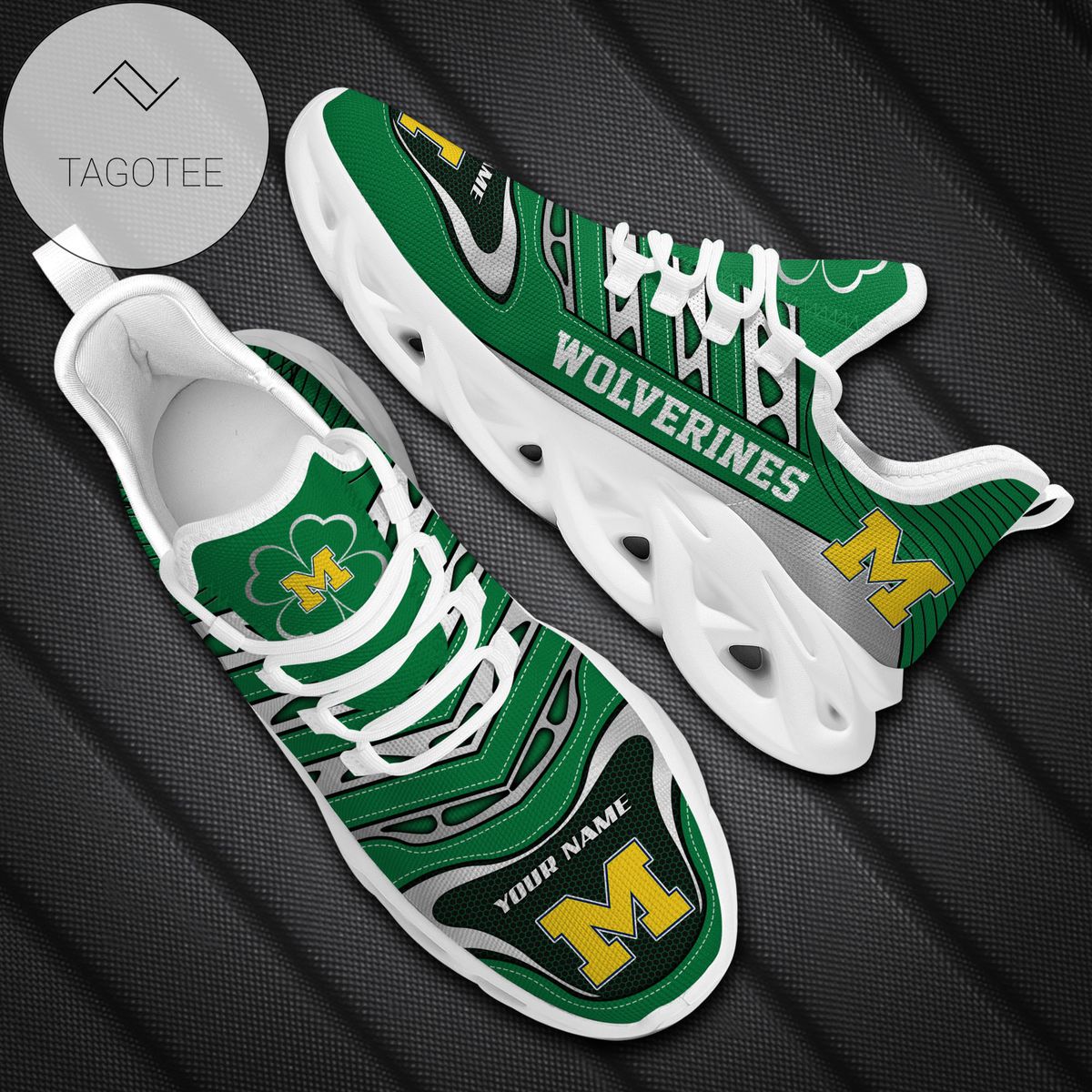 JWFancy Michigan Wolverines Max Soul Shoes Sneakers For Men And Women