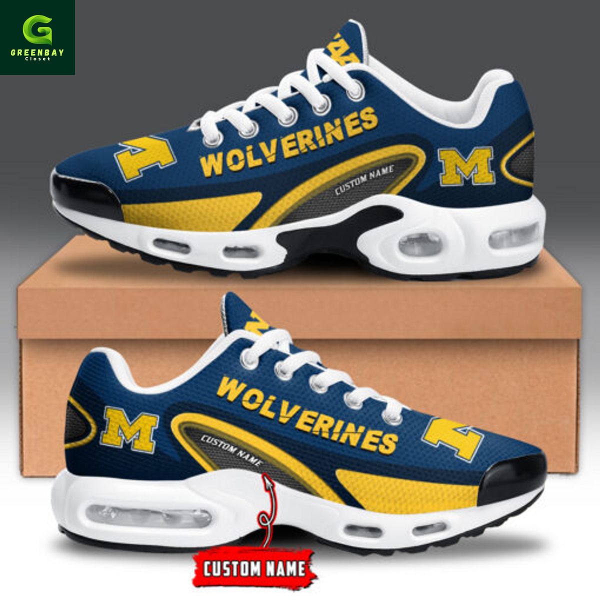 JWFancy Michigan Wolverines TN Shoes Sneakers For Men And Women