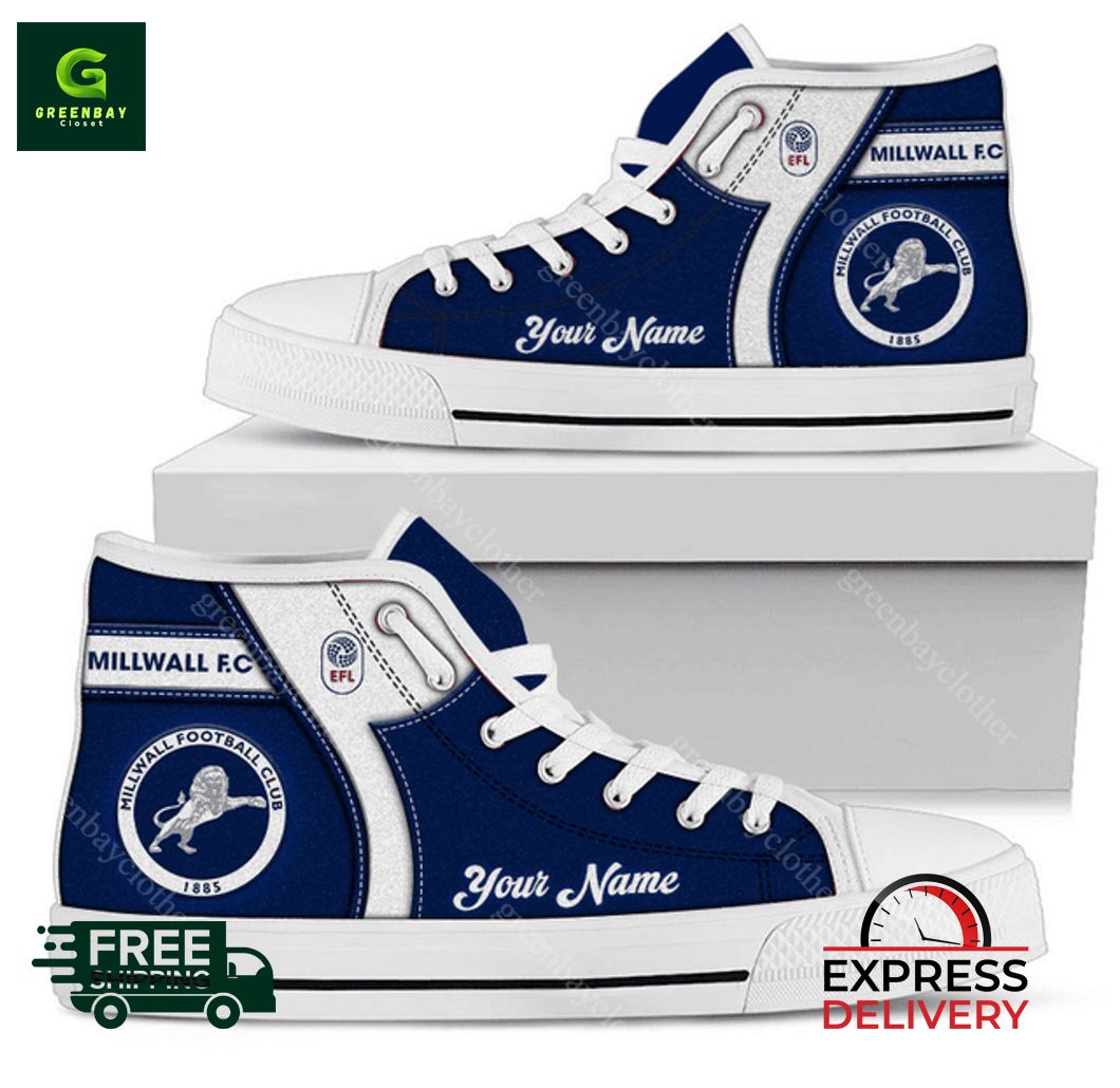 JWFancy Millwall High Top Canvas Sneakers Shoes For Men And Women