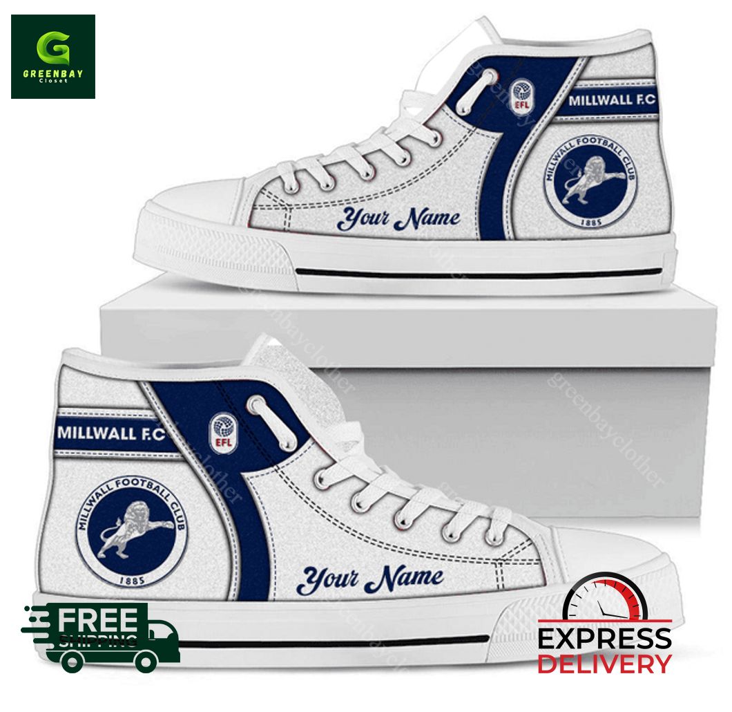 JWFancy Millwall High Top Canvas Sneakers Shoes For Men And Women