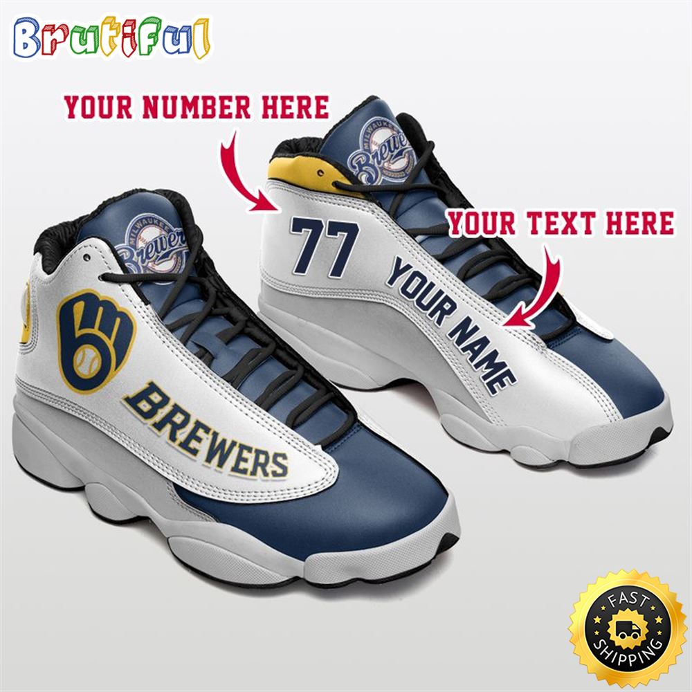 JWFancy Milwaukee Brewers AJ13 Sneakers Shoes For Men And Women