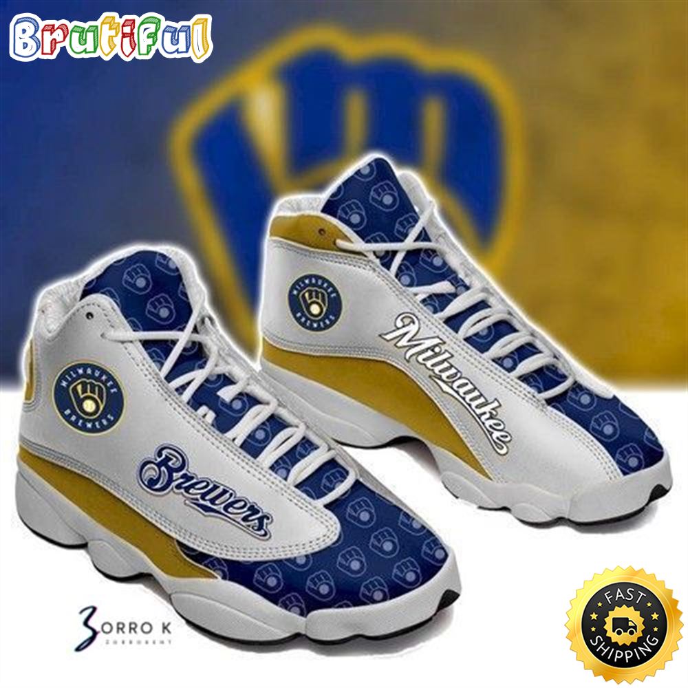 JWFancy Milwaukee Brewers AJ13 Sneakers Shoes For Men And Women