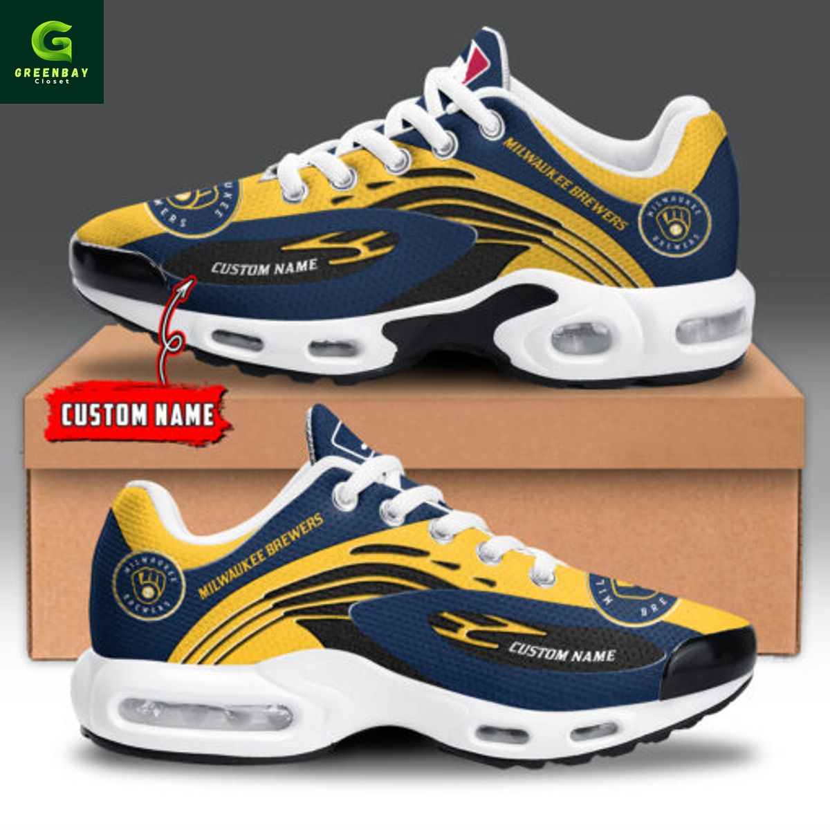 JWFancy Milwaukee Brewers TN Shoes Sneakers For Men And Women