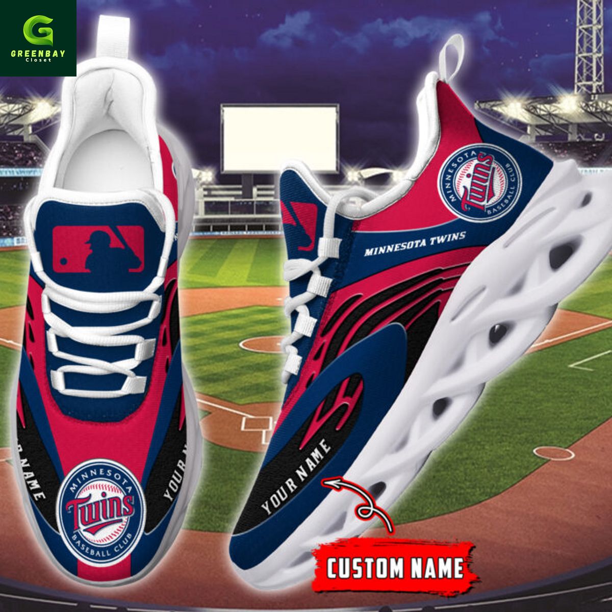 JWFancy Minnesota Twins Max Soul Shoes Sneakers For Men And Women