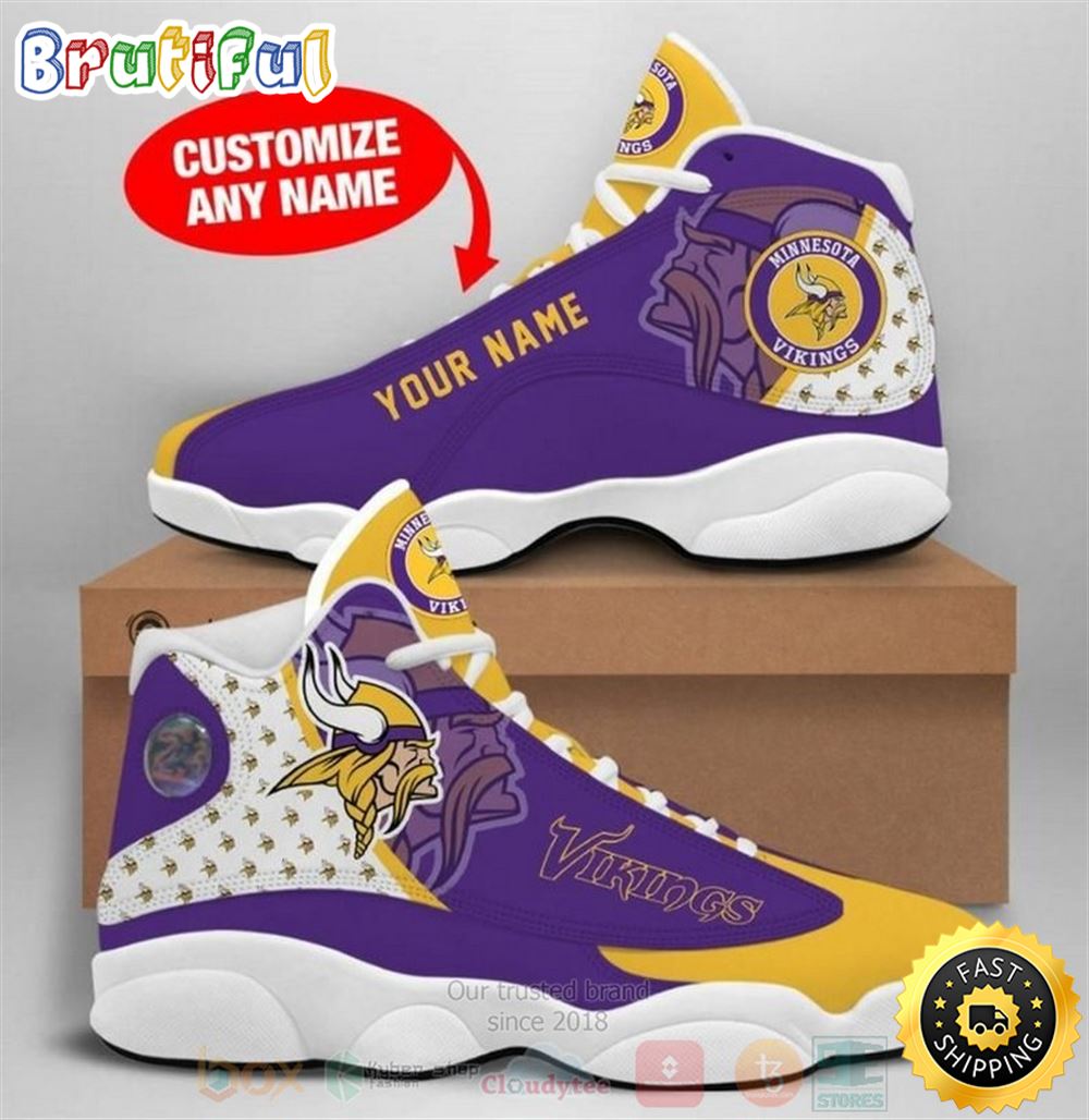 JWFancy Minnesota Vikings AJ13 Sneakers Shoes For Men And Women