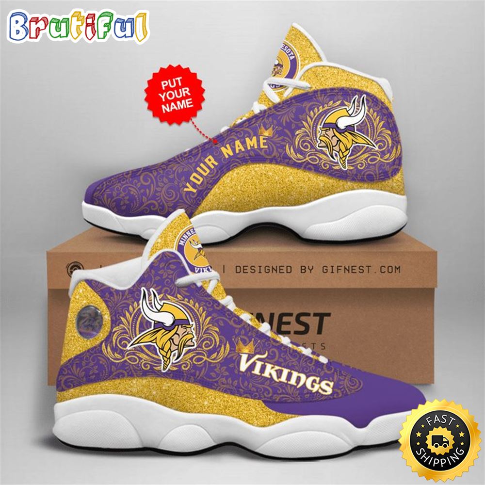 JWFancy Minnesota Vikings AJ13 Sneakers Shoes For Men And Women