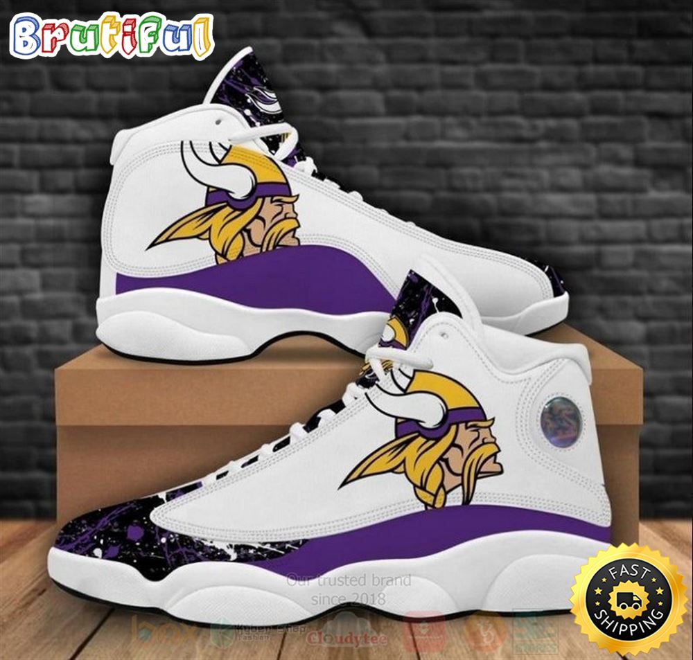 JWFancy Minnesota Vikings AJ13 Sneakers Shoes For Men And Women