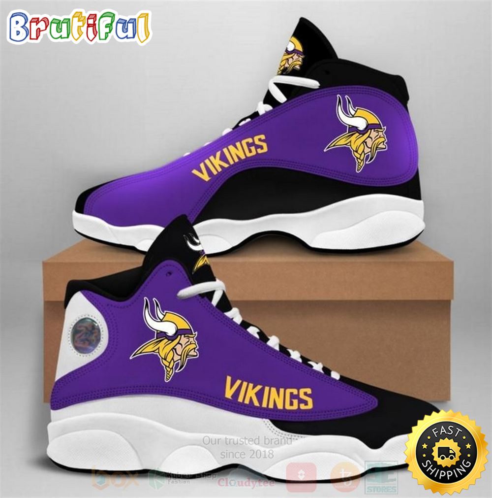 JWFancy Minnesota Vikings AJ13 Sneakers Shoes For Men And Women