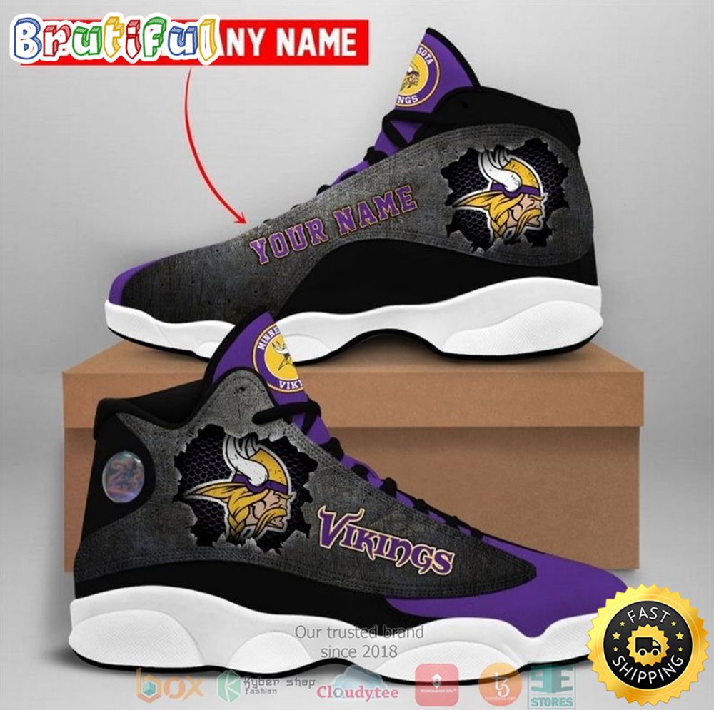 JWFancy Minnesota Vikings AJ13 Sneakers Shoes For Men And Women