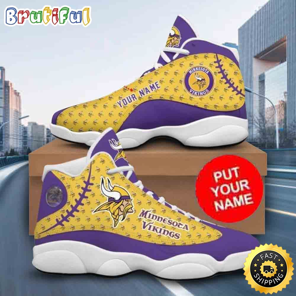 JWFancy Minnesota Vikings AJ13 Sneakers Shoes For Men And Women