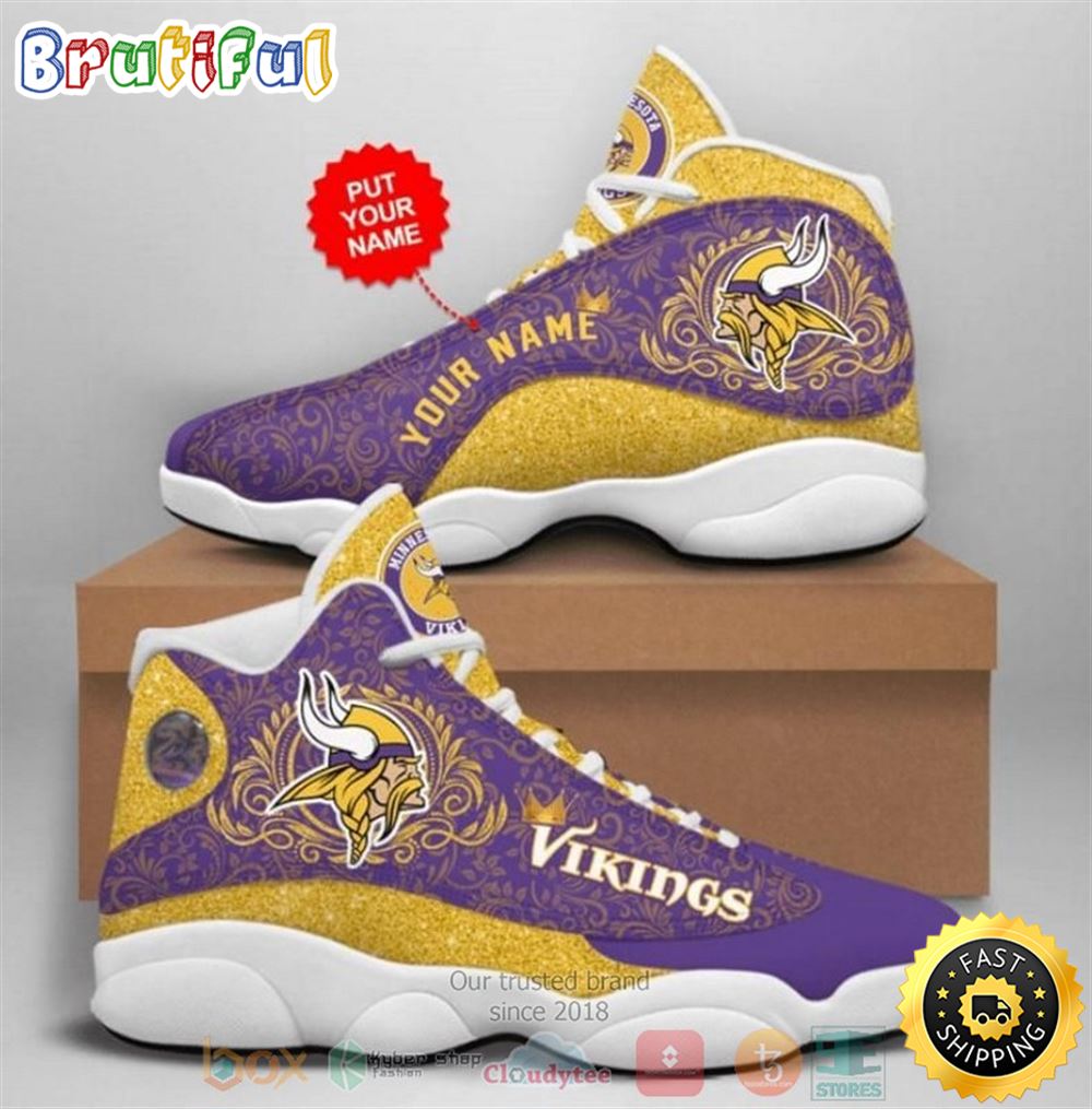 JWFancy Minnesota Vikings AJ13 Sneakers Shoes For Men And Women