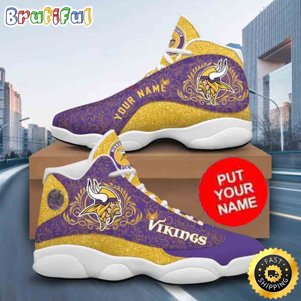JWFancy Minnesota Vikings AJ13 Sneakers Shoes For Men And Women