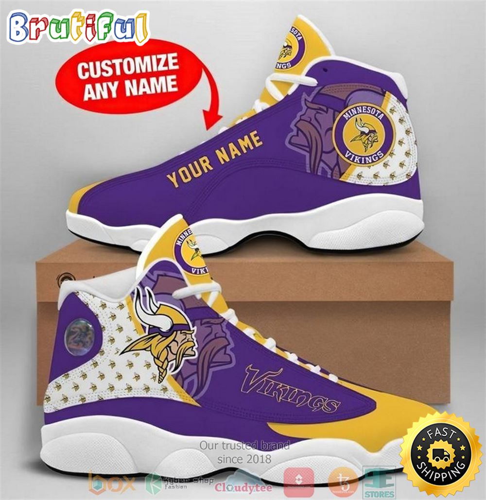 JWFancy Minnesota Vikings AJ13 Sneakers Shoes For Men And Women