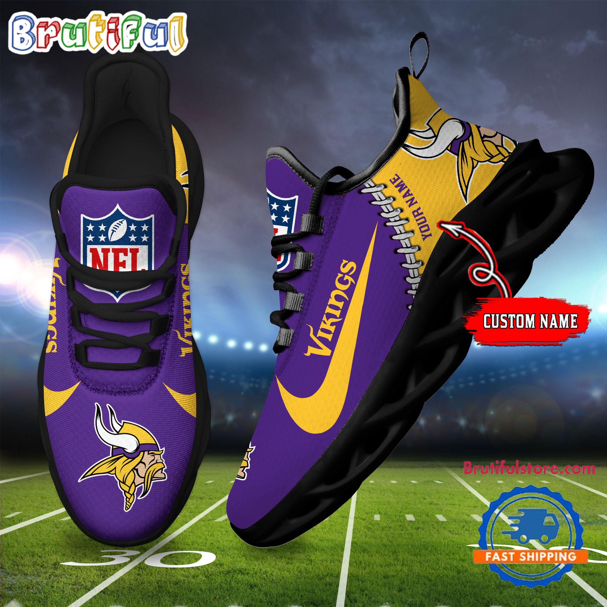 JWFancy Minnesota Vikings Max Soul Shoes Sneakers For Men And Women
